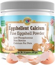 Calcium for Dogs and Cats - Fine Eggshell Powder - Strong Hip & Joint Supplement for Dogs and Cats- Dietary Supplement - No Additives - Pet's Friend Eggshellent Calcium 16oz