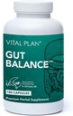 Vital Plan Gut Balance Supplement by Dr. Bill Rawls - Advanced Digestive Health Support Formula w/Clinical-Grade Slippery Elm Bark, Berberine & Dandelion Extract for Women & Men (180 Capsules)