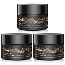 Hima Shilajatu Shilajit Purest Himalayan Organic Shilajit Resin - Gold Grade 100% Purity Shilajit with Fulvic Acid & 85+ Trace Minerals Complex for Energy & Immune Support, Pack of 3 (6 Months Supply)