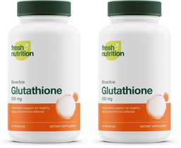 Glutathione Supplement Capsule - Strongest DNA Verified Glutathione Reduced - Vegan Friendly, Non GMO, Gluten & Soy Free (Pack of 2)