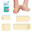 Promifun Blister Pads - 28 ct Water Resistant Hydrocolloid Bandages for Foot, Toe, Heel - Gel Blister Cushions for Prevention & Recovery, Variety Pack