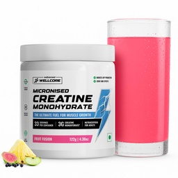 Wellcore Pure Micronised Creatine Powder (33 Servings, Fruit Fusion)