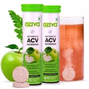 OZiva ACV Moringa Apple Cider Vinegar Tablets, Green Apple, Pack of 2
