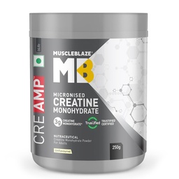 MuscleBlaze Micronised Creatine Monohydrate CreAMP Powder, 250g