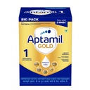 Aptamil Gold Infant Formula for Babies - Stage 1 (Upto 6 months) - with 5HMO and Prebiotics - 3x400g -Bag -in -Box