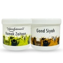 Hakim Suleman's Namak Zaitoon and Gond Siyah Raw Combo Pack | Herbal Wellness Duo | Daily Use Value Combo