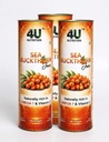 4U Nutrition Sea Buckthorn Juice 500ml (Pack of 3) | Natural Antioxidant Beverage with Vitamin C, Omega 3, 6, 7, 9 | Sea Buckthorn Pulp Concentrate for Daily Wellness & Total Body Care | For Men & Women