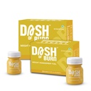 DASH OF BURN Metabolism Support Shots | Supports Fat Burning, Craving Control & Weight Management | L-Carnitine, Green Coffee, Inulin | Pack Of 12 (12x60 ML) Wellness Shots