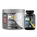 MuscleBlaze Creatine Monohydrate Powder, Unflavoured,100g + Fish Oil