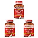 Carbamide Forte Beetroot Capsules Extract 8000mg | Beetroot Supplement With L-Arginine & Grape Seed Extract | Supports Healthy Blood Flow, Energy, & Nitric Oxide | 60 Capsules (Pack of 3)