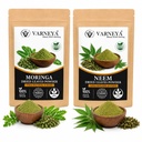 Moringa Powder & Neem Powder Combo Pack of 2 | Organic Herbal Powders | Raw Natural Ayurvedic Ingredients