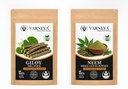 Organic Giloy Neem Herbal Combo Pack | Giloy Stem Sticks + Neem Patta Leaves | Premium Quality Ayurvedic Herbs | Ideal for Herbal Tea, Kadha, Decoction & Wellness Drinks | 100% Natural Dried Herbs