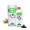 Biosash Sea Buckthorn DIABO Juice 750ml | From Certified Organic Berries, Cold-Pressed | Rich in Omega 3 6 7 9, Vitamins & Antioxidants | Herbal extracts for Sugar control | No Added | 150 Serves