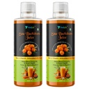 Vedpik Sea Buckthorn Juice - 500ml | With Omega 3, 6, 7 & 9, Natural Antioxidants & Vitamins | Formulated for Immunity, Skin Health, and Well-being (500ml (Pack of 2))