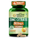 Vlado’s Himalayan Organics Zinc Citrate with Vitamin C | Zinc Supplements for Men & women with 100% RDA Zinc | Immunity & Cellular Health Support - Support Healthy Immune Function | Improve Iron Absorption | Antioxidant Support - 120 Tablets