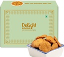 Delight Foods Doodh Milk Maththi 300g – Premium Milk Mathri Snacks | Crispy Ready-to-Eat Evening Tea Time Snack | Traditional Indian Sweet Mathi | Wholesome, Crisp & Hygienically Packed