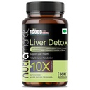 Plant Based Liver Detox 10X Capsules with Milk Thistle, Dandelion & Amla | Herbal Antioxidant Formula for Liver Health, Digestion & Daily Wellness Support | For Men & Women | 90 Capsules