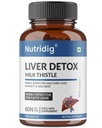 Liver Detox with Milk Thistle | Herbal Blend for Healthy Liver, Fatty Liver Support, Immunity & Wellness | 60 Veg Capsules