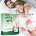 100% Herbal And Gentle Ingredient Detox Foot Pads, 10 Pieces, Natural Ingredients for Sleep Aid, Pain Relief, Toxin Removal with Bamboo Vinegar and Acupoint Micro-Massage Technology