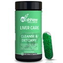 WishNew Wellness Liver Care Supplement - Detox & Support with NAC, Milk Thistle, Picrorhiza, Curmate™ 95, Vitamins E & D2, 60 Caps | Fit Health Fatty Liver Care | Suitable for Men & Women