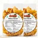 Snacturá Ribbon Pakkoda 200g | Crispy Savoury Snack Pack | South Indian Traditional Ribbon Pakoda | 400g (Pack of 2 x 200g)