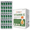 Vitamin E 400 mg Capsules with Wheatgerm Oil & Omega 3 | Vitamin E Capsules for Face and Hair | Antioxidant Support | 50 Softgels