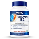 Vitamin B2 (Riboflavin) Supplement | Support Energy production & Metabolism | Potent antioxidant | 120 Veg Capsules