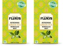 Flurys Green Tea Moroccan Mint | Premium Mint Green Tea Bags | Refreshing & Cooling Blend | 100% Natural Ingredients | 25 Tea Bags (Pack of 2)