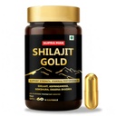 Supra Man Shilajit Gold Capsules for Men | Pure Himalayan Shilajit with Swarna Bhasma, Ashwagandha, Gokshura & Safed Musli | Supports Strength, Stamina, Energy & Performance | Ayurvedic Shilajeet | 60 Veg Capsules