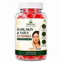 Hair, Skin & Nails (3 in 1 Gummies) - 30 pieces | Enriched with Plant Extracts, Vitamins & Minerals | Brightens Skin, Control Hairfall, Strengthens Hair & Nails