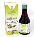 Safeena Syrup – Herbal Blood Purifier Syrup | Clears Acne, Pimples & Skin Impurities | Amla, Neem, Guduchi & Daruhaldi Blend | 200 mL | Mediwin Quality