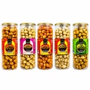 MAKHANIX Healthy Roasted Makhana Combo Pack of 5 Flavours (450g Total) | Masala, Cream & Onion, Chatkara Tomato, Salt & Pepper, Minty Pudina | High Protein Fox Nuts Snack | Gluten Free & Roasted. (Tangy Cheese + Minty Pudina + Peri-Peri)