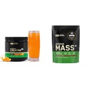 Optimum Nutrition (ON) Micronized Creatine Powder - 250 Gram, 65 Serves, Citrus Orange, 3g of 100% | Optimum Nutrition (ON) Serious Mass High Protein High Calorie Weight Gainer Powder - 1 kg (Chocola