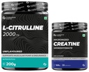 Carbamide Forte L Citrulline Powder Unflavoured - 100 SERVINGS - 200g |Carbamide Forte Micronised Creatine Monohydrate Powder Unflavoured - 83 Servings - 250g
