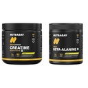 Nutrabay Gold Micronised Creatine Monohydrate Powder - 250g, Lemon and Gold Beta Alanine Supplement Powder 120g, Lemon Flavor