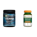 Pure Nutrition L-Taurine Powder 200g | Premium Amino Acid Supplement | Boosts Muscle Recovery & Pe | Pure Nutrition Digestive Enzymes 840mg with Bromelain - 60 Veg Capsules | Supports Digestion, Nutr