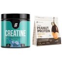 Sparkfusion Micronized Creatine Monohydrate Improve Performance and Strength and Support Workout R | SparkFusion Natural Peanut Protein Isolate – Flavor – 25g Protein, 5g BCAA, Zero Sugar, Gut-Friend