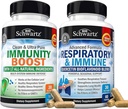 BioSchwartz Respiratory & Immune Lung Support Supplement with Quercetin (1 Month Supply) Plus 17 in 1 Immune Support Supplement with Antioxidants (1 Month Supply)