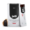 Jelli Black Garlic Jelly Stick | Korean Aged Black Garlic (500mg) with 0.5% S-Allylcysteine (SAC) | Juicy Apple Flavor | No Added Sugar | Ready-to-Eat Daily Jelly | 15 Sticks (15g Each)