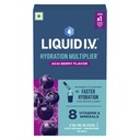 Liquid I.V.™ Hydration Multiplier™ - Acai Berry|6 Sticks = 3 LTRS| Hydration Drink Mix 16g