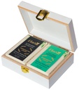 Luxury Gift Box Deluxe Collection – Activated Charcoal & Tea Tree Rosemary Bathing Bars with Deluxe Wooden Box – Handmade Herbal Soaps for Detox, Clarity & Skin Balance
