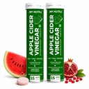 Apple Cider Vinegar Effervescent Tablet with Mother With Watermelon Flavour | Supports Metabolism & Control Cravings | With 500mg ACV, Vit B6 & B12 | No Added Sugar | (Pack Of 2)