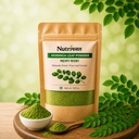 NutriFasal Organic Moringa Powder 100g | Pure Sahjan Powder | Supports Energy & Wellness | For Dal, Roti, Sambar, Curry & Soup | Rich in Vitamins & Minerals for Daily Nutrition