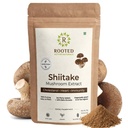 Rooted Actives Shiitake Mushroom Powder (45 Gm) | Cholesterol, Heart Health, Immunity | 40% Beta Glucans