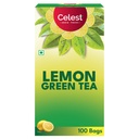 Celest Lemon Green Tea for Weight Loss - 100 Tea Bags | Zesty Lemon Green Tea