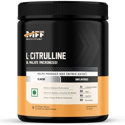 MyFitFuel L Citrulline Malate Powder 2000mg | Boosts Nitric Oxide, Delay Fatigue, Pre Workout Supplements for Men & Women - (200g, Unflavoured)
