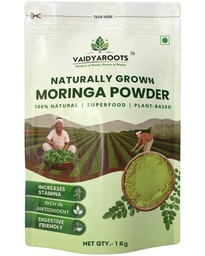 Organic Moringa Leaf Powder 1kg | Sahjan, Drumstick, Murungai Leaves | Ayurvedic Superfood for Energy, Immunity & Detox | Rich in Protein, Iron, Calcium, Vitamins | Natural & Lab Tested