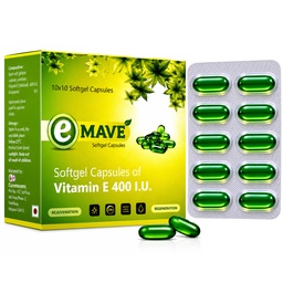 Vitamin E 400 IU Softgel Capsules, 100 Capsules