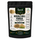 Saara HERBAL FRESH Nerunji Mull Powder, 100g, Gokhru, Nerinjil, Cinnapalleru, Tribulus Terrestris, Neggilu Mullu Crushed (Pack of 2 x 50g)