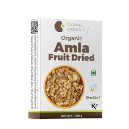 CARMEL ORGANICS Amla Fruit Seedless 250 grams Whole